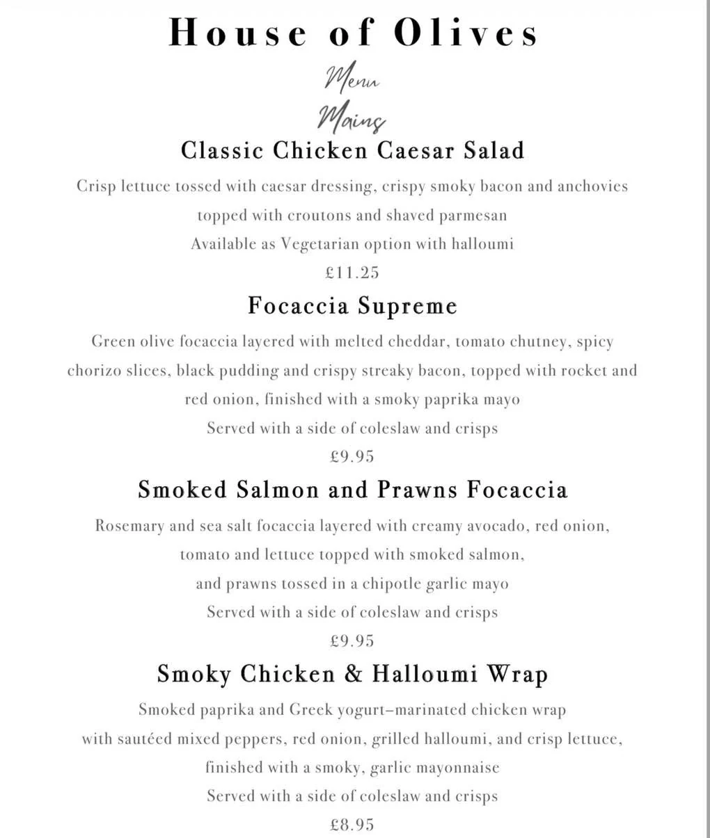 This week's menu — page 2